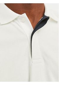 Jack & Jones - Jack&Jones Polo Crodney 12251180 Biały Regular Fit. Typ kołnierza: polo. Kolor: biały. Materiał: syntetyk, bawełna