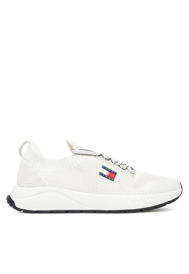 Sneakersy Tommy Jeans. Kolor: kremowy