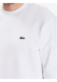 Lacoste Bluza SH9608 Biały Regular Fit. Kolor: biały. Materiał: bawełna #4