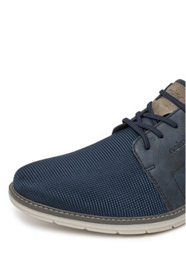 Rieker Półbuty 14459-14 Granatowy. Kolor: niebieski. Materiał: materiał