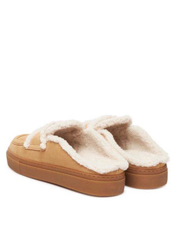 Inuikii Klapki Mule Wool 1004.017.0011 Beżowy. Kolor: beżowy. Materiał: skóra, zamsz