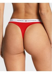 TOMMY HILFIGER - Tommy Hilfiger Stringi UW0UW03835 Czerwony. Kolor: czerwony. Materiał: bawełna