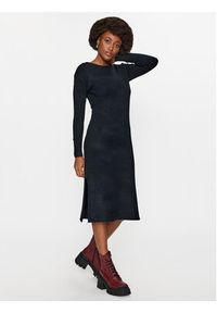 Vero Moda Sukienka dzianinowa 10291689 Czarny Relaxed Fit. Kolor: czarny. Materiał: syntetyk #5