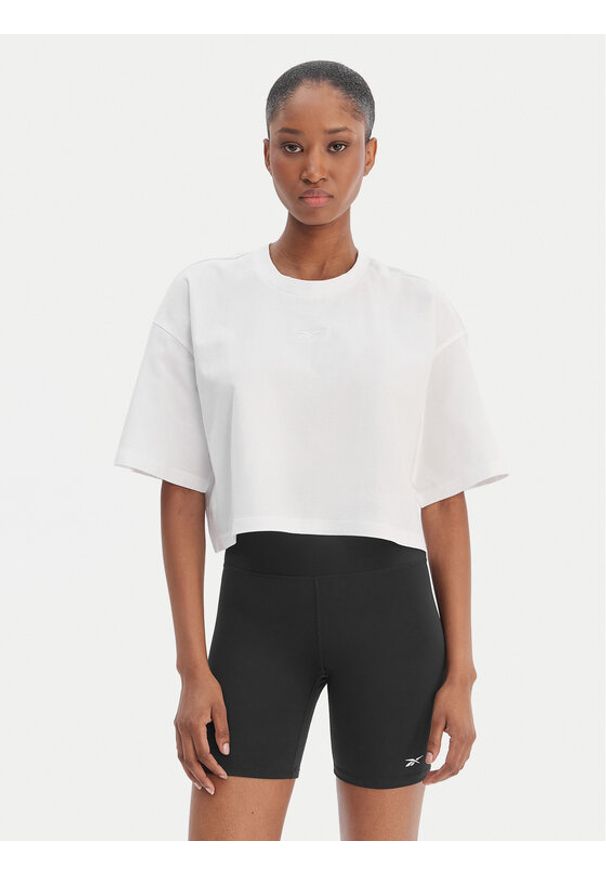 Reebok T-Shirt Reebok x Ewa Chodakowska Olka RK25612CCW Biały Relaxed Fit. Kolor: biały. Materiał: bawełna