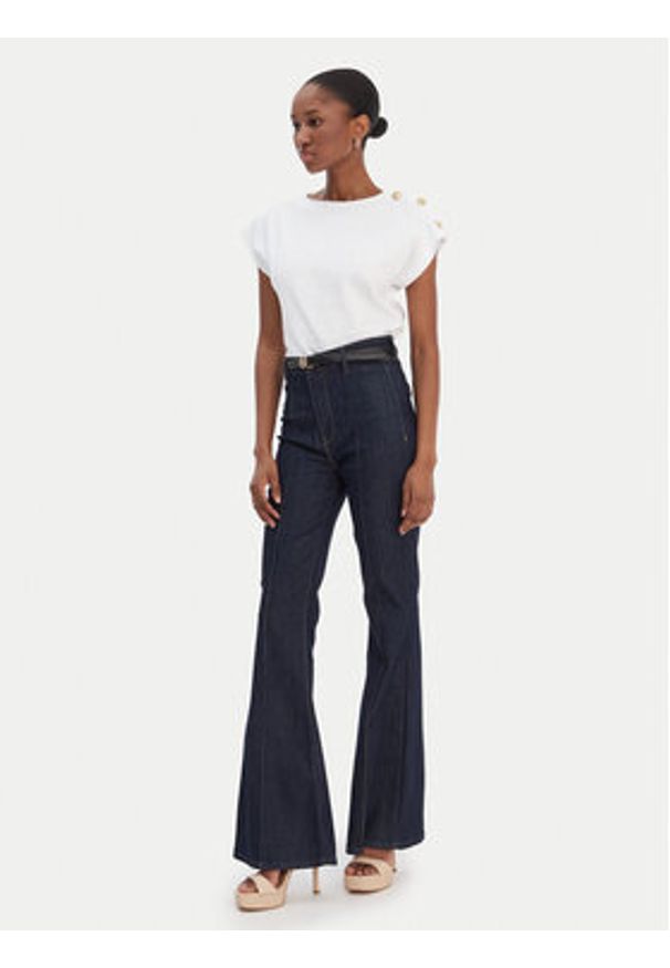 Marciano Guess T-Shirt 6RGI03 6362A Biały Regular Fit. Kolor: biały. Materiał: bawełna