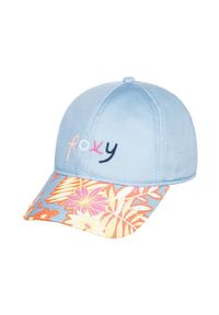 Roxy czapka bawełniana dziecięca wzorzysta. Kolor: niebieski. Materiał: bawełna