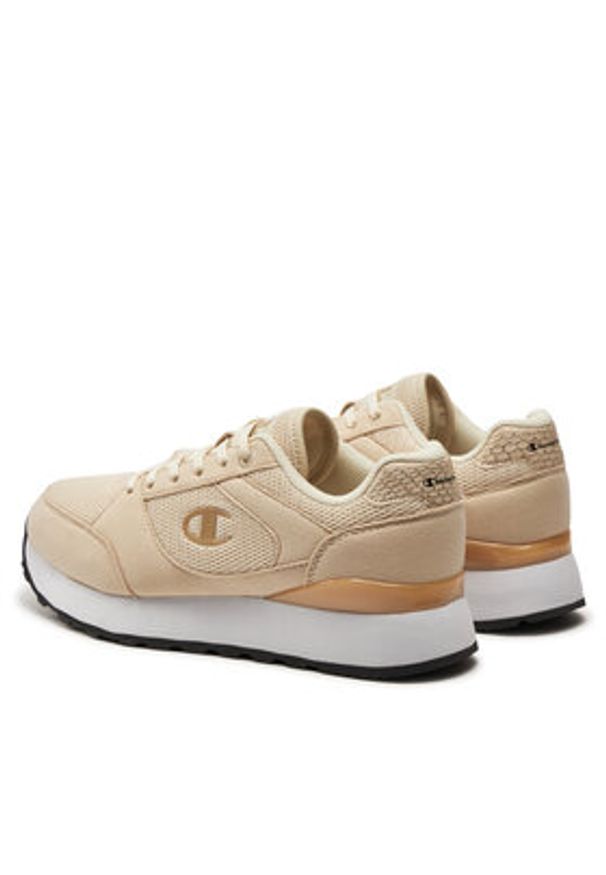 Champion Sneakersy Rr Champ Plat Mix Material Low Cut Shoe S11684-CHA-YS085 Beżowy. Kolor: beżowy. Materiał: skóra