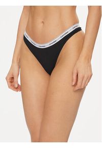 Calvin Klein Underwear Komplet 5 par stringów 000QD5221E Czarny. Kolor: czarny. Materiał: bawełna