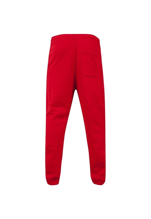 Urban Classics - Męskie Spodnie Dresowe. Kolor: czerwony. Materiał: dresówka. Długość: długie