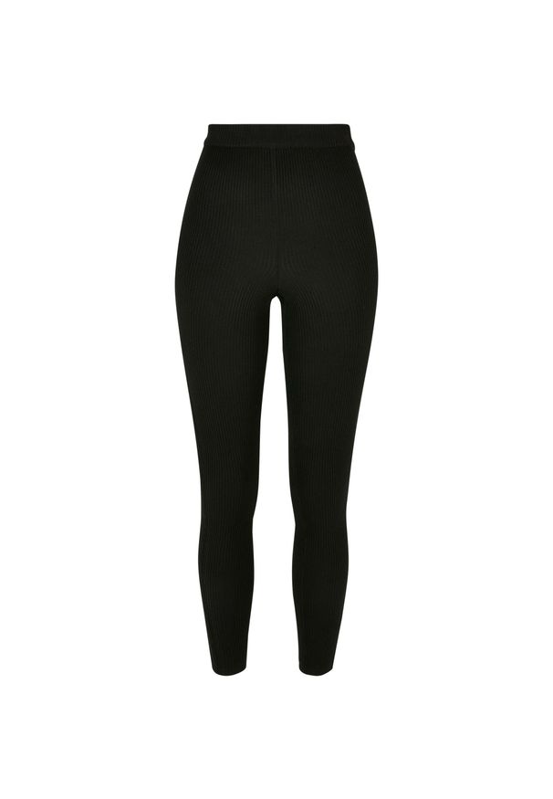 Legginsy damskie Urban Classics Rib Knit GT. Kolor: czarny