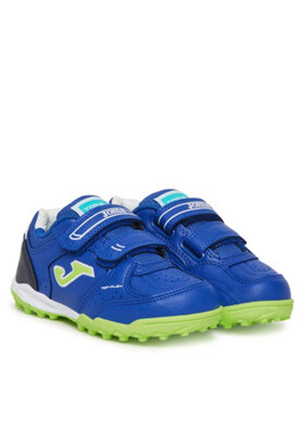 Joma Buty do piłki nożnej Top Flex Jr 2504 TPJS2504TFV Niebieski. Kolor: niebieski. Materiał: skóra