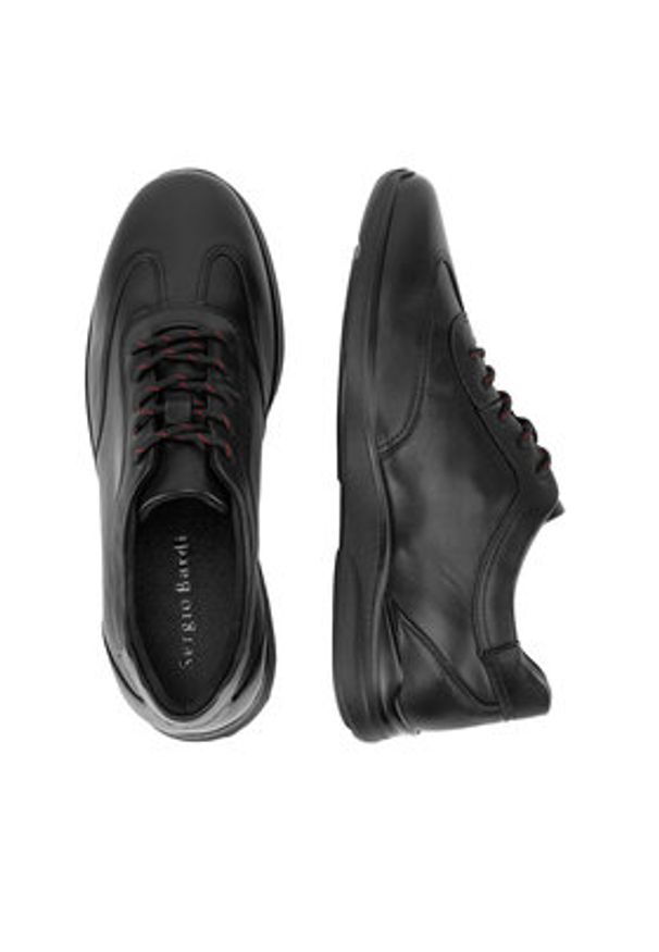 Sergio Bardi Sneakersy MF1659-1Z Czarny. Kolor: czarny. Materiał: skóra