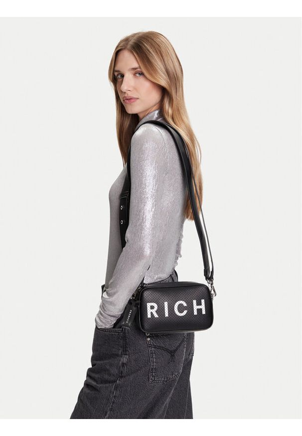 John Richmond Torebka RWP25067BO Czarny. Kolor: czarny. Materiał: skórzane