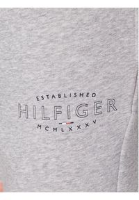 TOMMY HILFIGER - Tommy Hilfiger Szorty sportowe Curve Logo MW0MW30014 Szary Regular Fit. Kolor: szary. Materiał: bawełna. Styl: sportowy