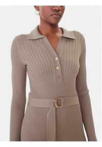 Marciano Guess Sukienka dzianinowa 5BGK07 5891Z Beżowy Slim Fit. Kolor: beżowy. Materiał: syntetyk #5