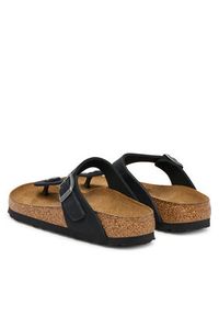 Birkenstock Japonki Gizeh SFB LENB 1019015 Czarny. Kolor: czarny. Materiał: nubuk, skóra