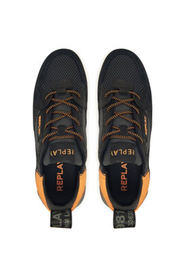 Replay - REPLAY Sneakersy Field M Sc GMSG9 .000.C0001L Czarny. Kolor: czarny. Materiał: skóra