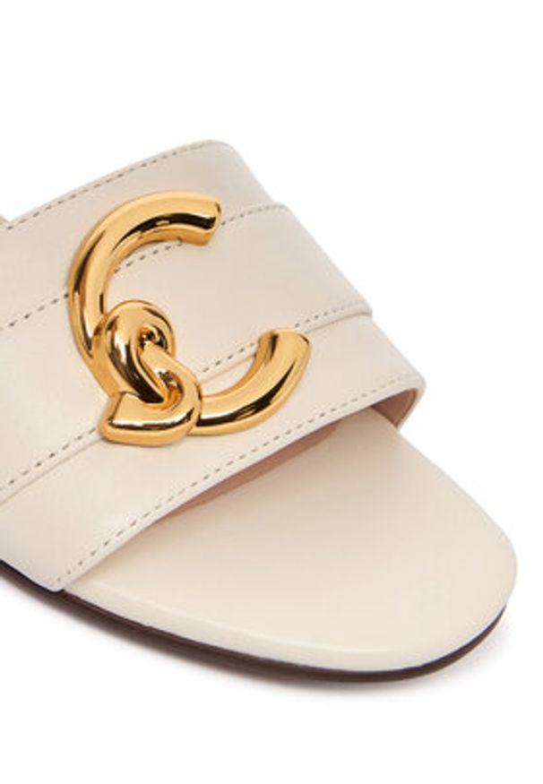 Coccinelle Klapki C-Me E4 SB3 17 01 01 Biały. Kolor: biały. Materiał: skóra