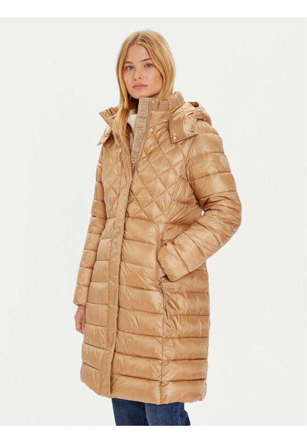 JOOP! Płaszcz zimowy 30039182 Brązowy Regular Fit. Kolor: brązowy. Materiał: syntetyk. Sezon: zima