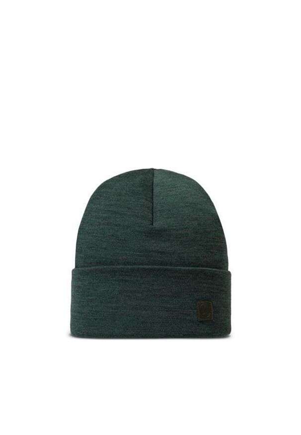 Buff - Czapka zimowa z wełny merino heavyweight. Kolor: zielony. Materiał: wełna. Sezon: zima. Styl: sportowy