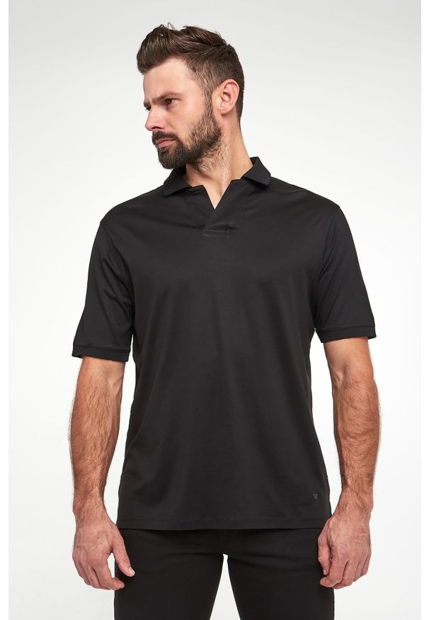 Emporio Armani - Polo męskie EMPORIO ARMANI. Typ kołnierza: polo