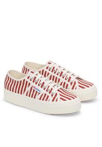 Paski w paski Superga 2740. Okazja: na co dzień. Zapięcie: pasek. Kolor: wielokolorowy, biały, czerwony. Wzór: paski #2