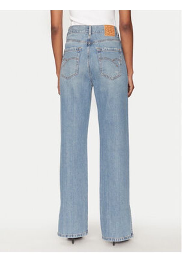Marella Jeansy Wleg1 2513181074 Niebieski Wide Leg. Kolor: niebieski