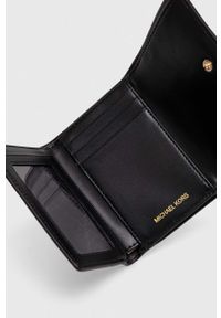 MICHAEL Michael Kors portfel skórzany damski kolor czarny. Kolor: czarny. Materiał: skóra #4