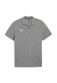 Koszulka sportowa męska Puma Team Goal. Typ kołnierza: polo. Kolor: szary. Materiał: bawełna. Sport: piłka nożna #1
