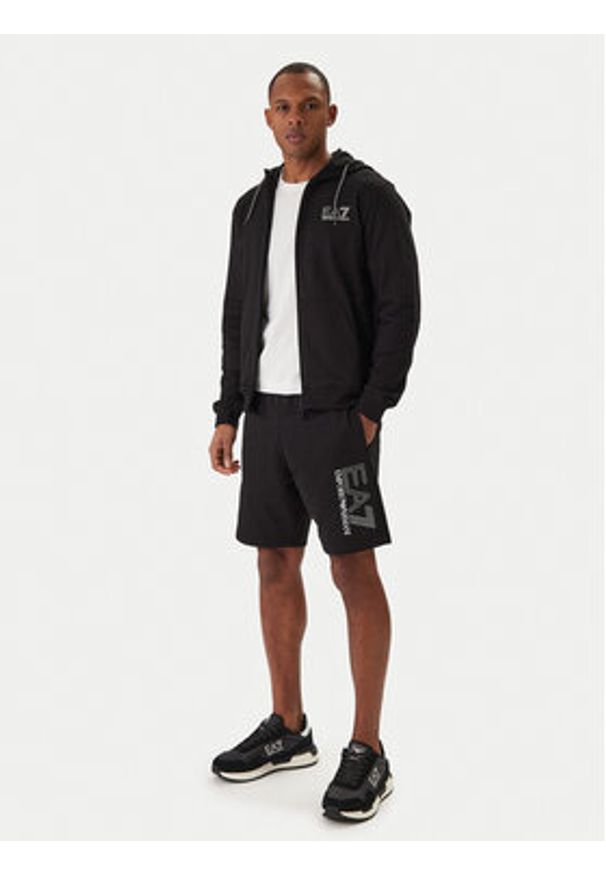 EA7 Emporio Armani Bluza 7M001314 AF13512 Czarny Regular Fit. Kolor: czarny. Materiał: bawełna