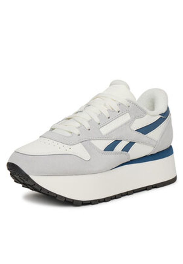 Reebok Sneakersy CLASSIC LEATHER TRIPLE LIFT 100211388 Biały. Kolor: biały. Materiał: zamsz, skóra. Model: Reebok Classic