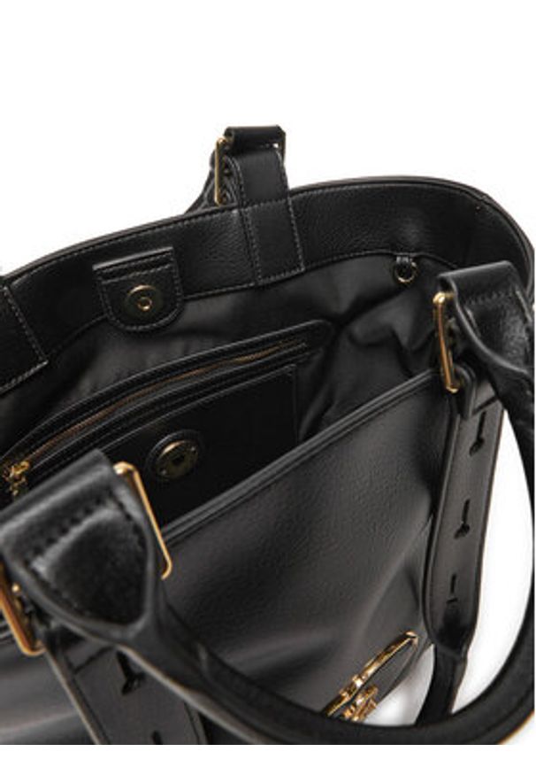 Love Moschino - LOVE MOSCHINO Torebka JC4124PP1LLB0000 Czarny. Kolor: czarny. Materiał: skórzane