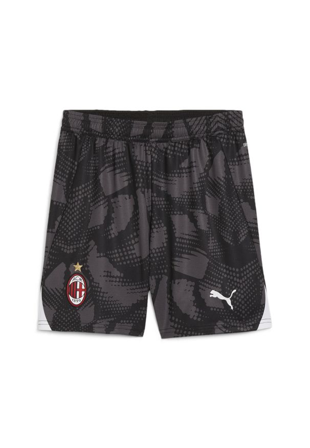 Puma - Młodzieżowe szorty bramkarskie AC Milan 24/25 PUMA Black Dark Coal Gray. Kolor: wielokolorowy, czarny, szary