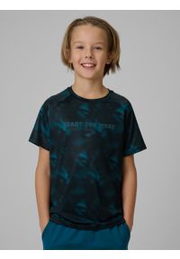 4f - 4F Koszulka sportowa szybkoschnąca chłopięca - multikolor 122/128 (6-8 lat). Kolor: wielokolorowy. Materiał: materiał. Sezon: lato #1