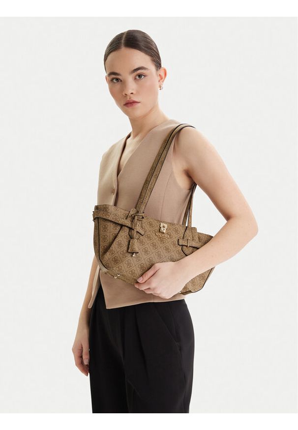 Guess Torebka Yesba HWSG78 33080 Beżowy. Kolor: beżowy. Materiał: skórzane