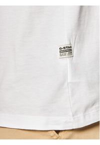 G-Star RAW - G-Star Raw T-Shirt Base-S D16411-336-110 Biały Regular Fit. Kolor: biały. Materiał: bawełna #4