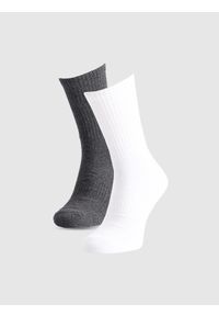 4f - 4F Skarpety casual za kostkę (2-pack) damskie - multikolor 39-42. Kolor: wielokolorowy. Materiał: włókno, materiał, bawełna