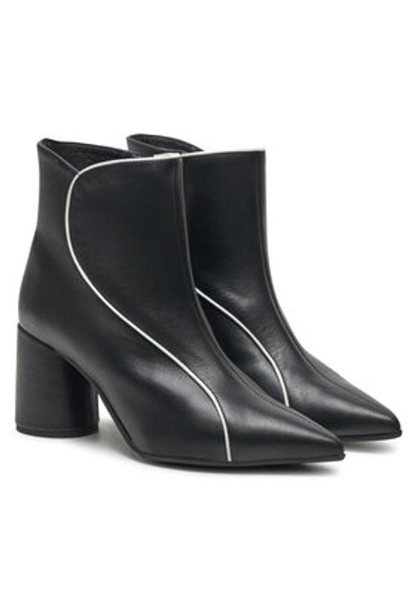 Baldowski Botki D04899-4400-001 Czarny. Kolor: czarny. Materiał: skóra