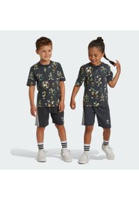 Adidas - Zestaw Disney Mickey Mouse Tee. Kolor: szary, wielokolorowy. Wzór: motyw z bajki. Styl: sportowy