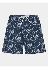 Emporio Armani Underwear Szorty kąpielowe 211740 3R444 18736 Granatowy Regular Fit. Kolor: niebieski. Materiał: syntetyk #2