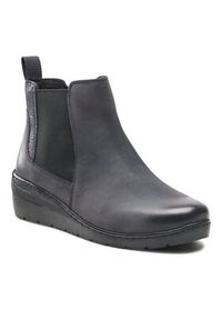 Go Soft Botki WI23-WARUNA-02 Granatowy. Kolor: niebieski. Materiał: skóra, nubuk #5