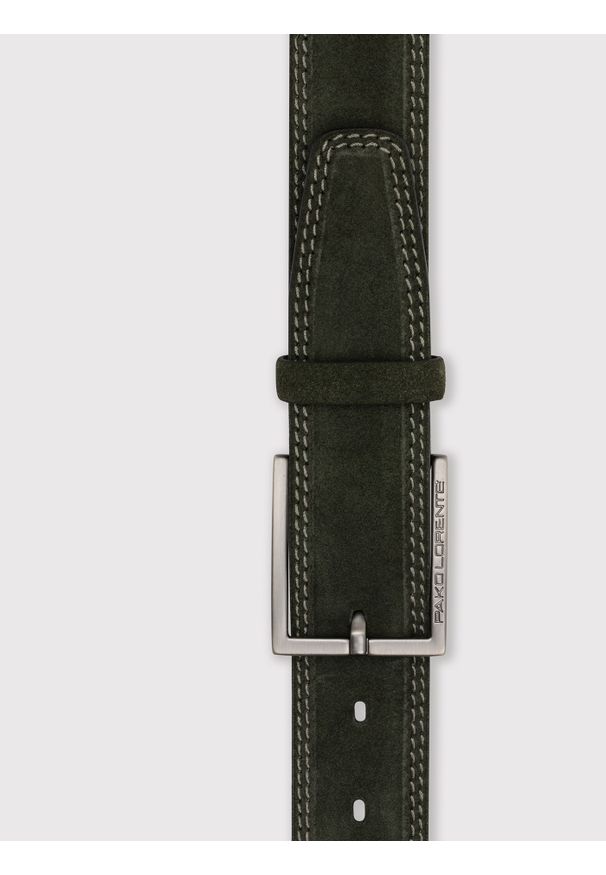 Pako Lorente - PAKO LORENTE – Pasek męski P22SF-PX-031-Z-0. Materiał: zamsz, skóra. Styl: casual, klasyczny