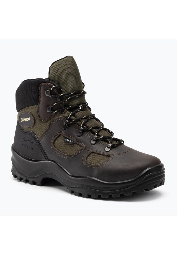 Buty trekkingowe męskie Grisport 626D91G. Wysokość cholewki: za kostkę. Zapięcie: sznurówki. Kolor: brązowy. Materiał: skóra, materiał, syntetyk. Szerokość cholewki: normalna. Sport: turystyka piesza