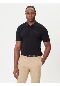 Hugo - HUGO Polo Dirlmere 50542830 Czarny Regular Fit. Typ kołnierza: polo. Kolor: czarny. Materiał: bawełna