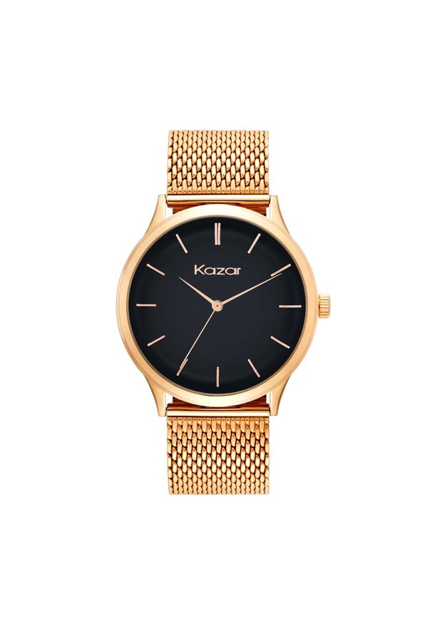 Kazar - Zegarek damski. Kolor: złoty. Materiał: mesh. Styl: elegancki