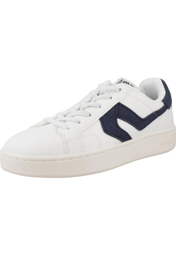 Levi's® - Buty LEVI'S SWIFT JR Biały. Kolor: biały. Materiał: tkanina, skóra. Sport: turystyka piesza