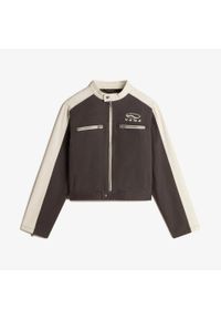 Vans - Kurtka VANS RYDEN BIKER JACKET FAD Brązowy. Kolor: brązowy. Materiał: tkanina