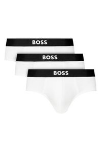 BOSS Komplet 3 par slipów 50546561 Biały. Kolor: biały. Materiał: bawełna