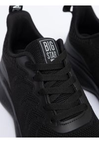Big-Star - Sneakersy męskie czarne NN174139 906. Okazja: na co dzień. Kolor: czarny. Materiał: materiał, skóra. Sezon: lato #4