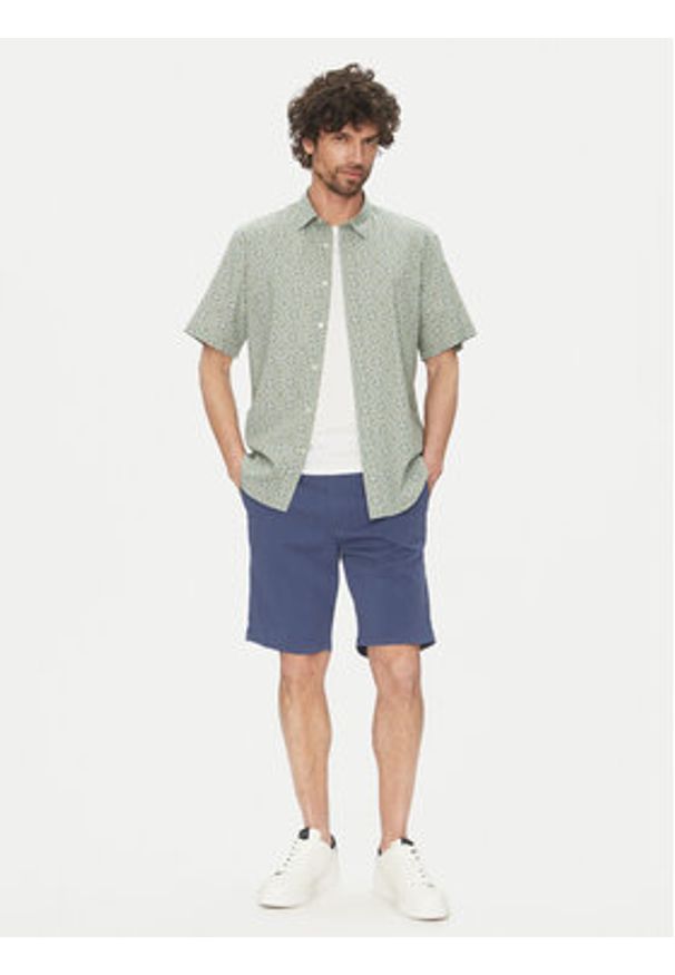 Selected Homme Koszula New Linen 16079053 Zielony Regular Fit. Kolor: zielony. Materiał: bawełna
